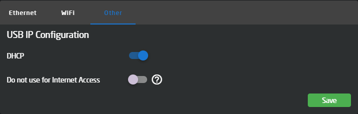 USB IP Configuration
